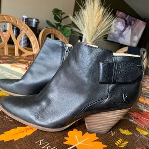 Frye Black Leather Booties